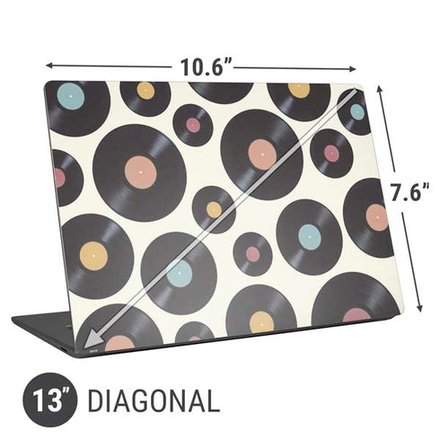 Colorful Records Universal Laptop 13in (10.6 x 7.6in) Skin